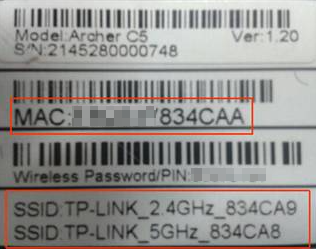 Product label.