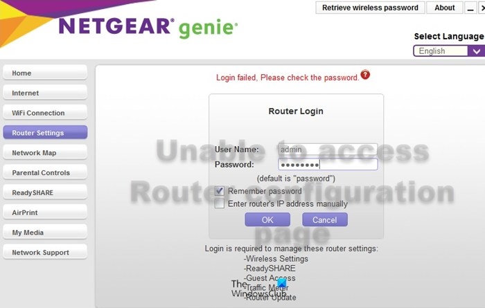 How to restore access to your router's admin page