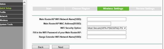 set SSID and MAC manually.